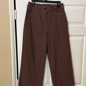 Lululemon Brown City Sleek 5 Pkt Wide Leg Pants
